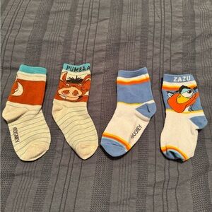 Kids Disney Lion King Pumbaa and Zazu Socks Set